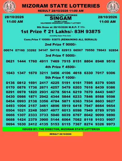 Singam Halfbreed Shubh Laxmi 28 October 2026